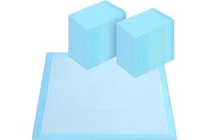 FluffyDream Super Absorbent Waterproof Dog and Puppy Pet Training Pad, Housebreaking Pet Pad,Blue (23.6"x23.6"（40PCS）)