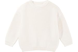 ESHOO Baby Girl Boy Knit Sweater Toddler Fall Winter Pullover Sweatshirt Warm Crewneck Long Sleeve Tops for Infant Kid 9M-5T