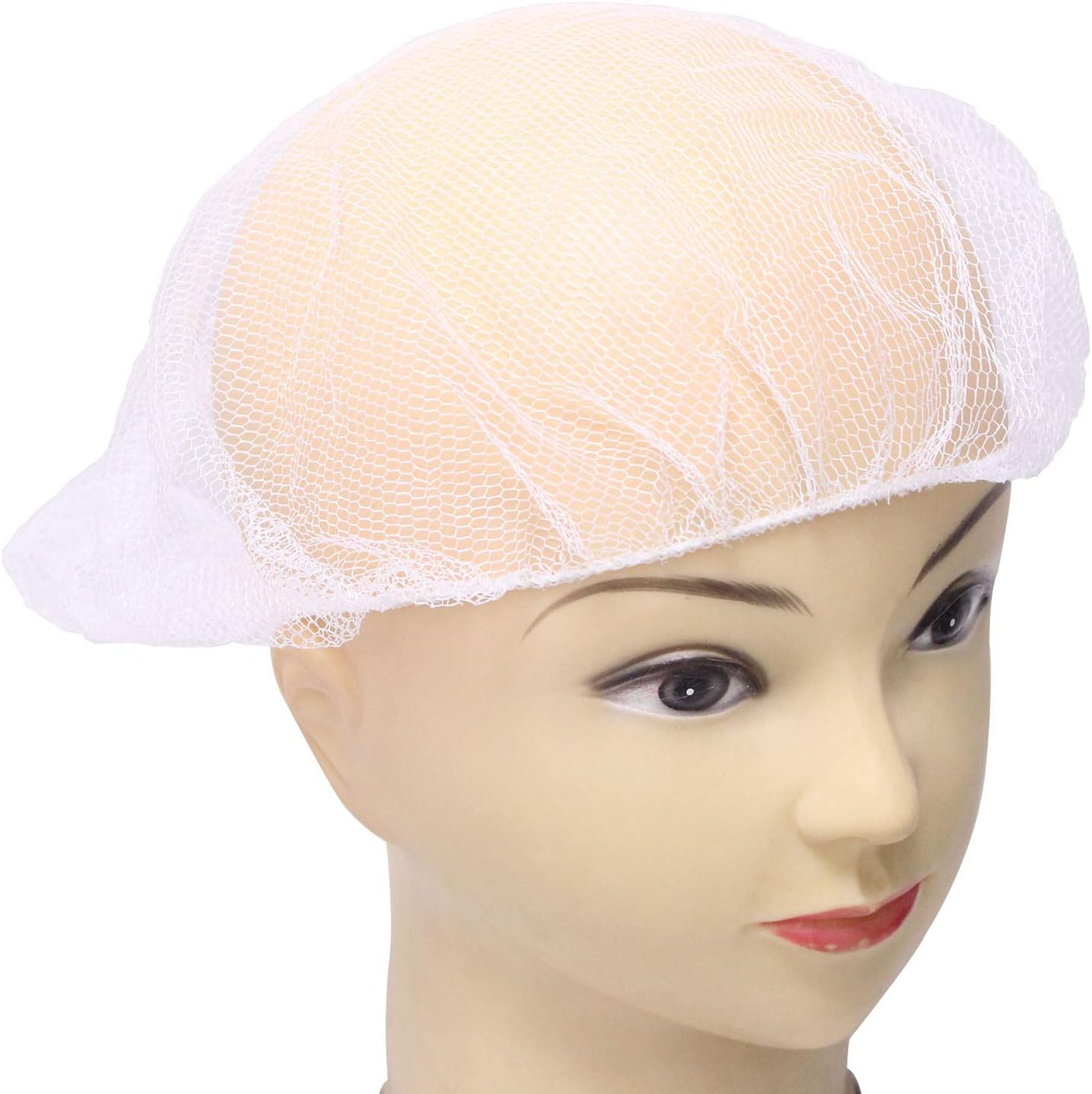 White 21 Disposable Regular Nylon Breathable Hair Nets