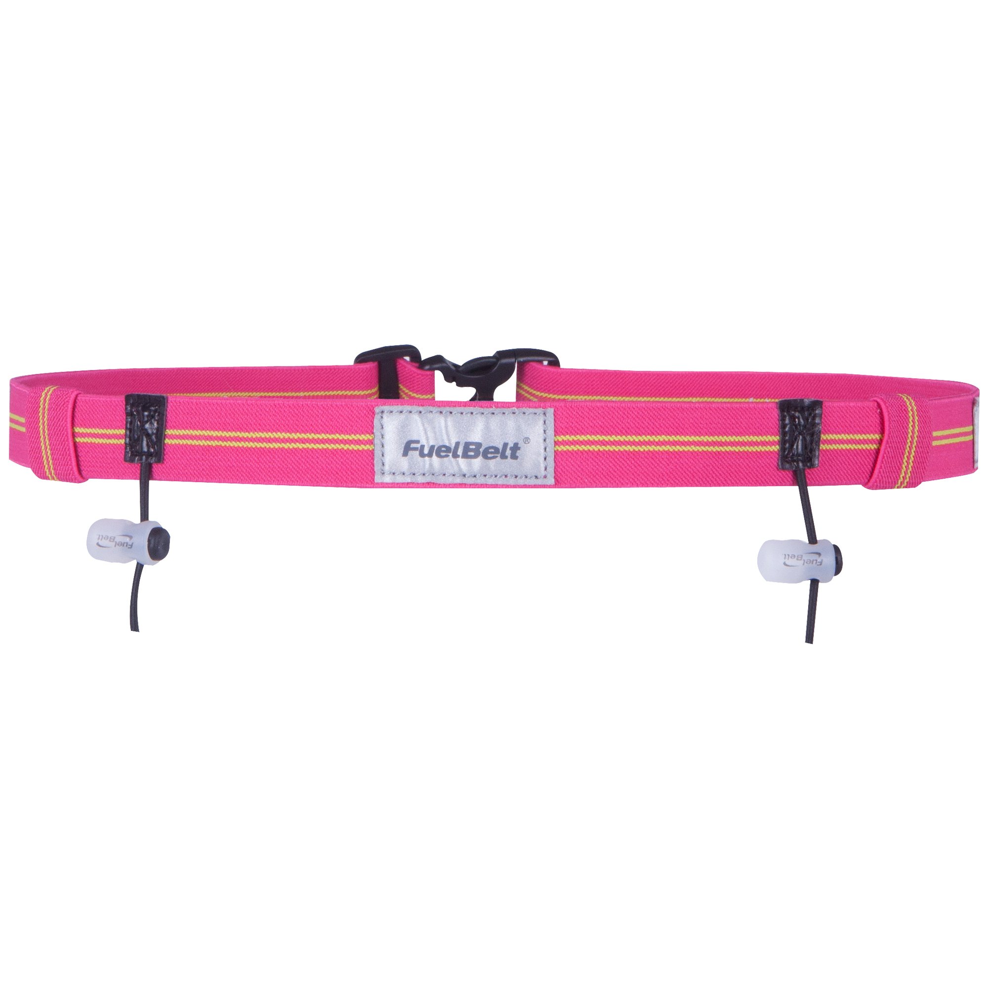 FuelBelt Reflective Race Number Belt, Maui Pink/Lagoon Green