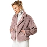 Allegra K Women's Winter Wedding Faux Fur Bolero Jacket Loose Formal Faux Fur Coat