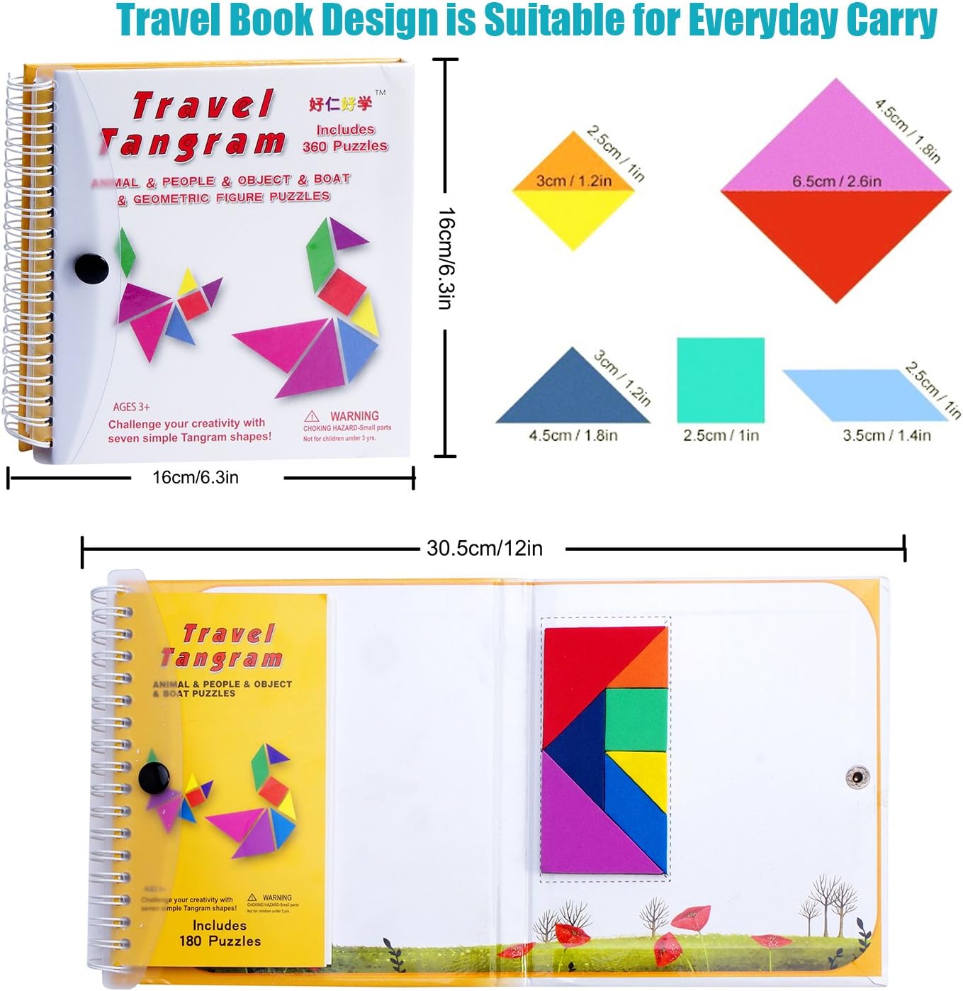magnetic tangrams travel toy