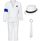 Dance Star Costume for Boys 80s 90s Stage Outfits Kids Role Play Party Halloween Cosplay