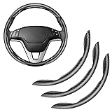 Amiss 3pcs Carbon Fiber Anti-Skid Steering Wheel