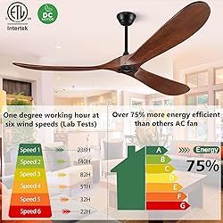BOOSANT 72" Ceiling Fans without Lights, 72 inch