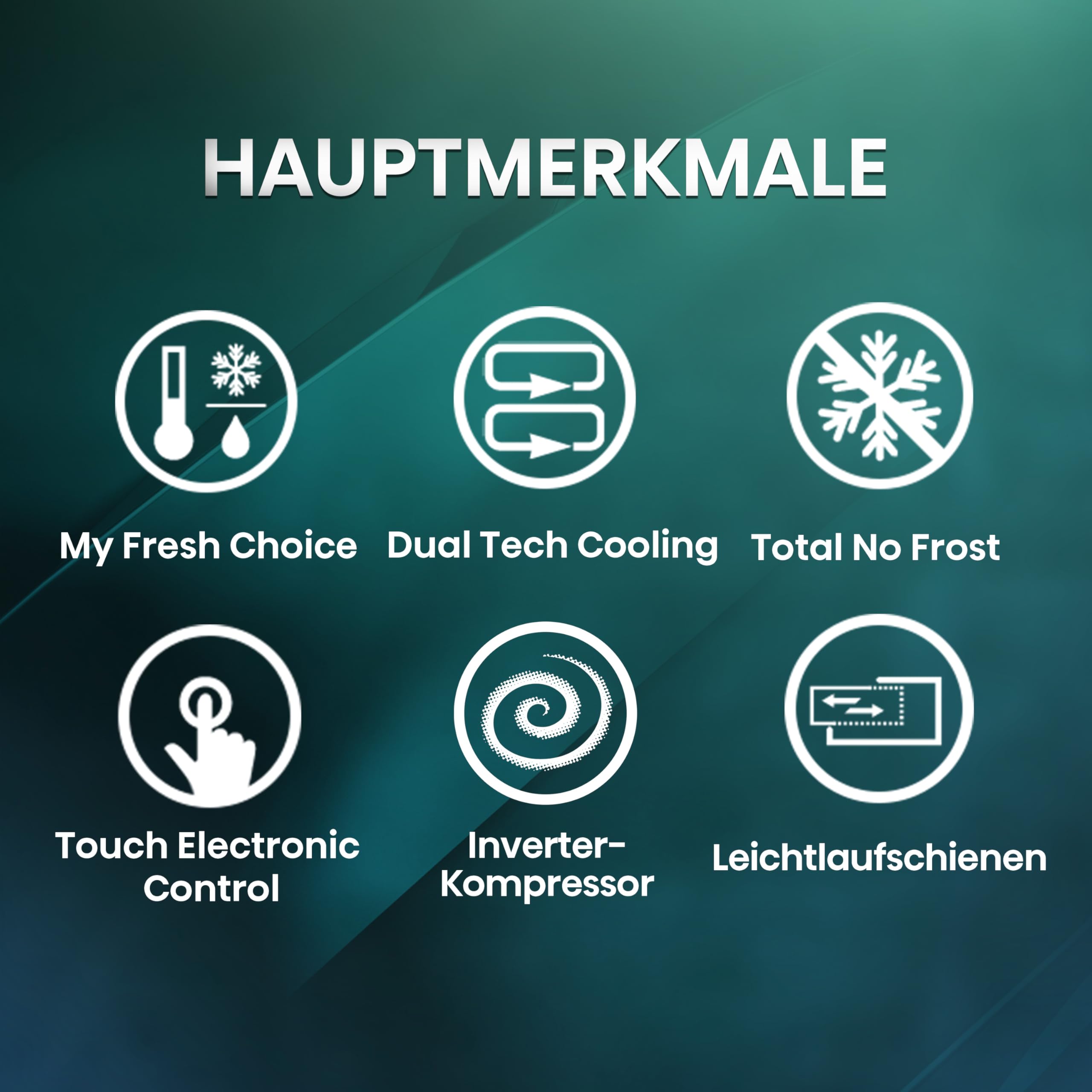 Hisense RF540N4SBF2 French Door Kühl-Gefrierkombination/ NoFrostPlus/ Inverter-Kompressor/ Multiflow 360°/ SuperCool/ 181,7 cm/ Kühlteil 302 l/ Gefrierteil 178 l/ 40 dB/ 310 kWh/ Jahr/ Schwarz 3