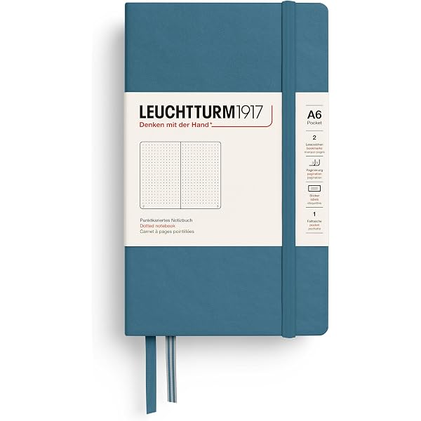 Amazon.com: LEUCHTTURM1917 - Notebook Hardcover Pocket A6-187