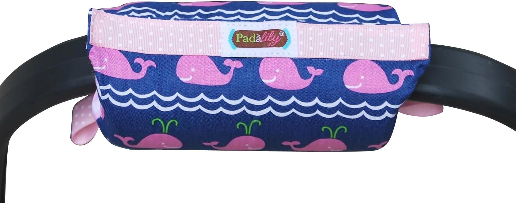 Padalily The Handle Cushion - Arm Cushion for Infant Car Seat (Girl Whales)