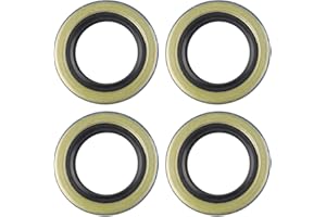4pcs 12192TB Double Lip Trailer Axle Grease Seals for 2000-2200 lb Axles and BT8 Spindles, Steel Rubber Construction Compatib