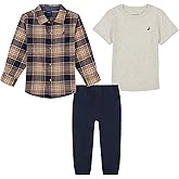Nautica boys 3pc Woven Shirt/Tee/Woven Jogger Set