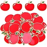 JMKTOOL Apple Pendant Charms Cute Enamel Fruit Dangle Charms Apple Shaped Sweet Imitation Food Hanging Ornaments for DIY Bracelet Necklace Earrings Jewelry Making