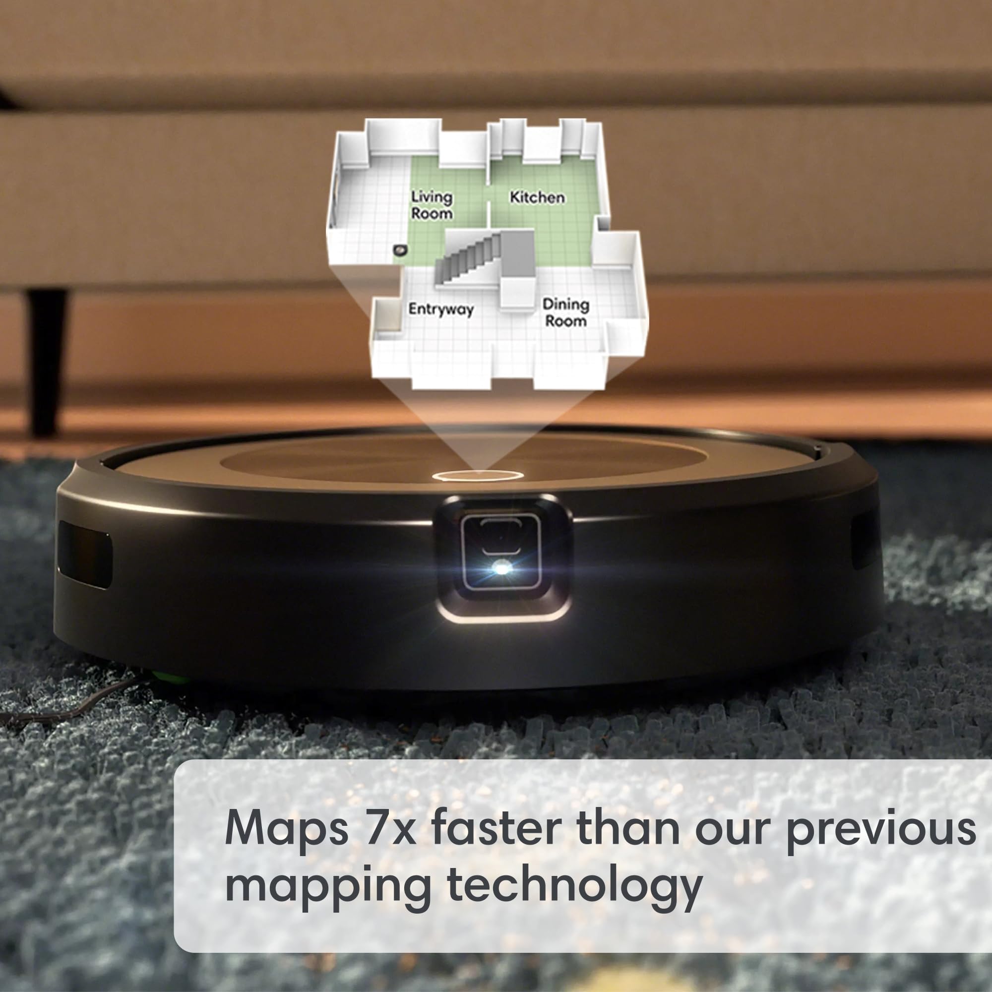 iRobot Roomba j9+ Self-Emptying Robot Vacuum – Powerful Suction, Identifies and Avoids Obstacles Like pet Waste, Sel-Empties for 60 Days, Best for Homes with Pets, Smart Mapping, Works with Alexa​ - Image 8