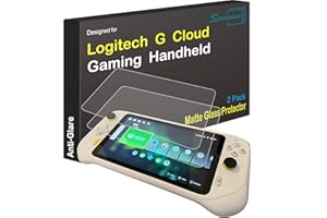 spacemor Matte Tempered Glass Compatible with Logitech G Cloud Anti Glare Screen Protector 2 Pack Designed for G Cloud Gaming Handheld Console Anti Reflection Screen Guard