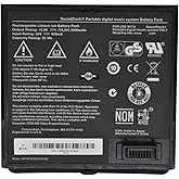 CQCEO 300769-003 Black Battery for Bose Sounddock Portable Digital Music System SoundLink Air Series 300769-001 300769-002 300769-004 300770-001 4ICR19/66 16.8V 32Wh 2200mAh