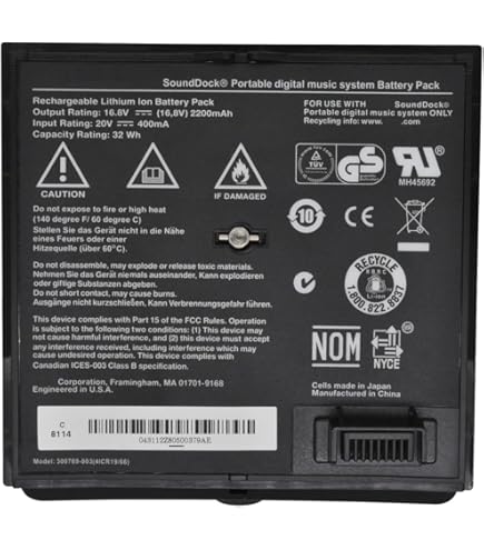 Amazon.com: DFTIM 300769-003 Battery for Bose Sounddock Portable