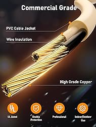 25FT Outdoor Christmas LED String Lights, Vintage