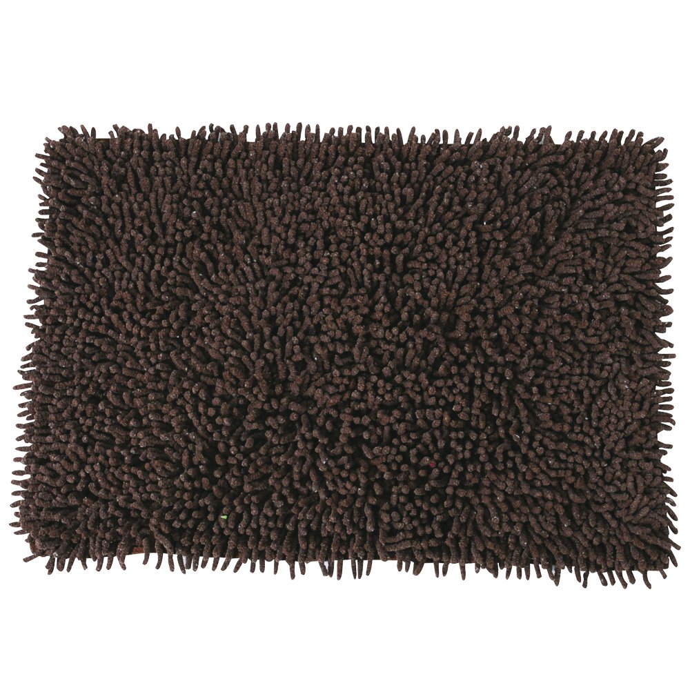 MSV "Caterpillar Cotton Bath Mat, Brown, 60 x 40 cm