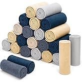 Macarrie 30 Pcs Fleece Blankets Bulk 50 x 60 Inch Soft Fleece Throw Blankets Warm Lightweight for Home Office Wedding Guest Gift Spring Outdoor Camping Travel Homeless Pet Lap Sofa Bed (Morandi Color)