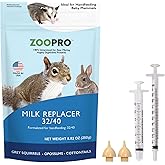 Exotic Nutrition Baby Squirrel Nursing Set (Basic) - Milk Replacer, Feeding Syringes