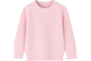 TEACH LEANBH Toddler Baby Boys Girls Knitted Sweater Warm Soild Pullover Top Autumn Winter Outfits
