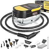 Gautye Steam Cleaner, 3-Level Adjustable Handle, 15s Heat-Up, 1.6L Tank, Portable Steam Cleaner Handheld with 16 pcs Accessor