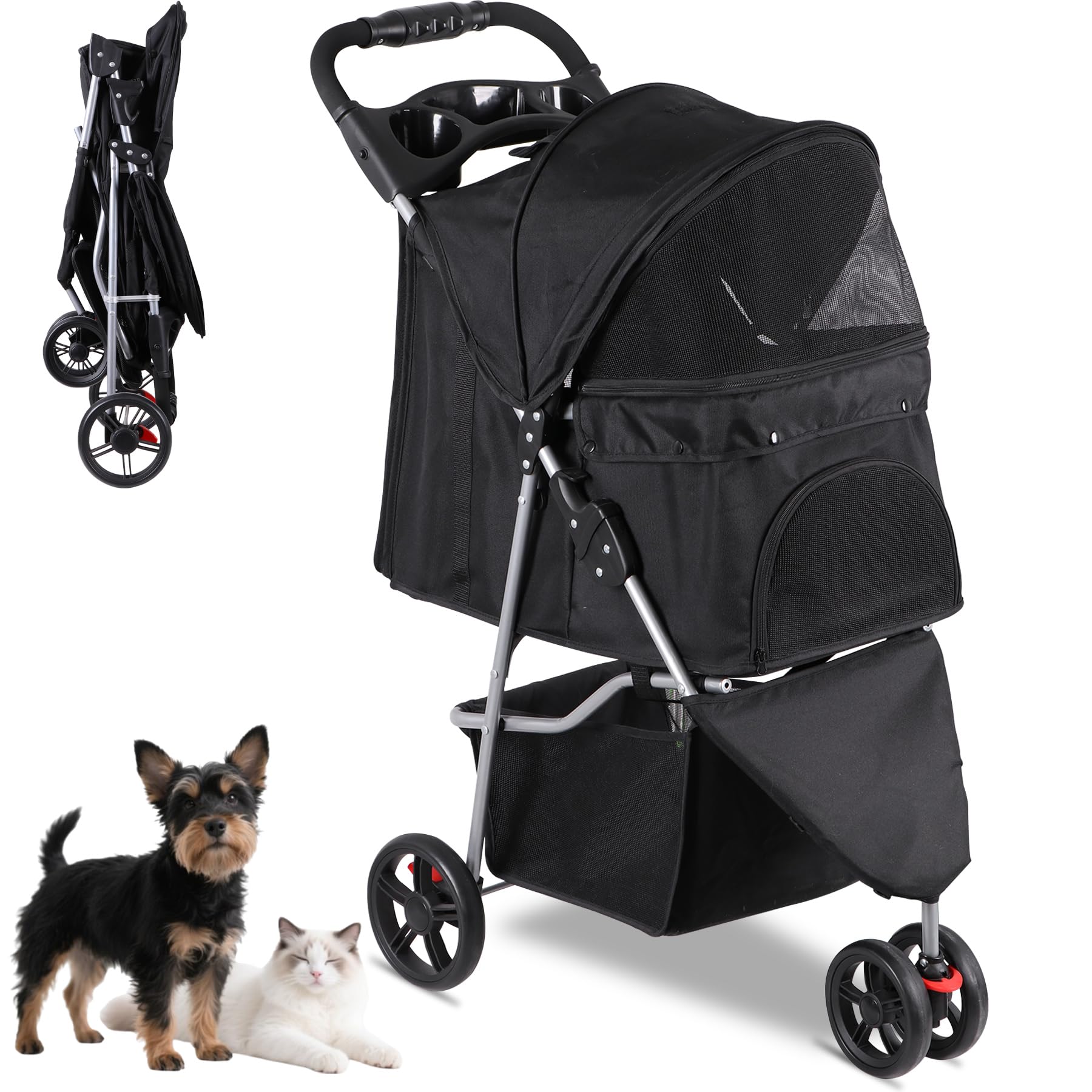 Pet Republic Foldable Pet Stroller for Cats and Dogsの商品画像