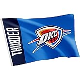 Desert Cactus Oklahoma City Thunder Flag NBA National Basketball Association OKC 100% Polyester Indoor Outdoor 3x5 feet Team Flags (Team Name)