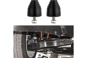 TECLEDSN 2PCS Suspension Bump Stop, Rear Leaf Spring Bumpers, Bump Stops Kit with Nuts, Universal Rubber Bump Stop Automotive Accessories for Most Cars Trucks Vans Shock Absorption and Cushioning（9.9101G）