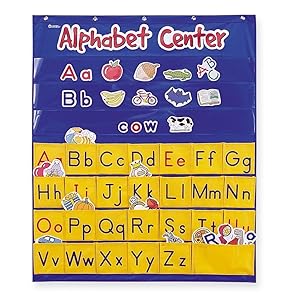 Learning Resources Alphabet Center Pocket Chart, ABCs, Letter, Word Recognition, 212 Pieces