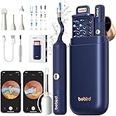 Ear Wax Removal Tool Camera Kit, Ear Cleaning Kit with Flexible Visual Ear Camera Otoscope, Portable Wireless Painless Ear Cl