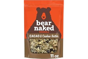 Granola, Bear Naked, Cacao and Cashew Butter, Vegan and Gluten Free, 11oz Bag
