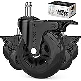 TICONN Office Chair Caster Wheels Set of 5 for