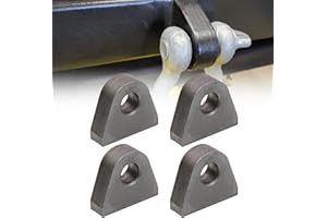 Sporacingrts 4PCS Weld on Shackle/Clevis MountS 1" Thick Steel for Trucks Trailers Hydraulic Tractor Bucket