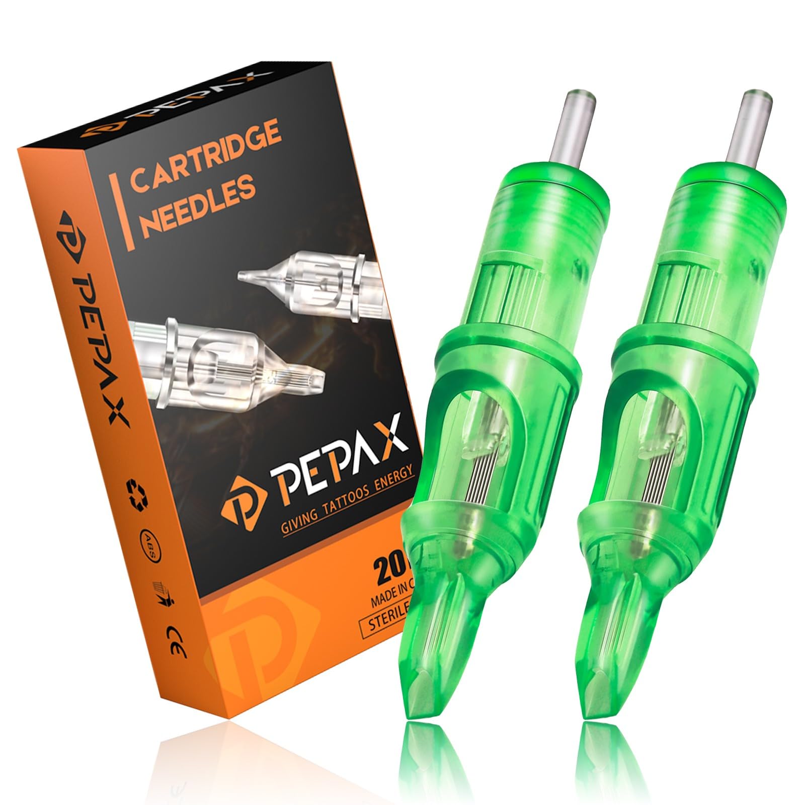 Tattoo Cartridge Needles - PEPAX 20Pcs 1207M1 Tattoo Needles for Tattoo Artist