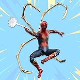 LonullyMege Iron Spider Action Figures 7inch 1/10 Scale All Joints Movable Superhero 2.0 Series Exquisite Collection Toy