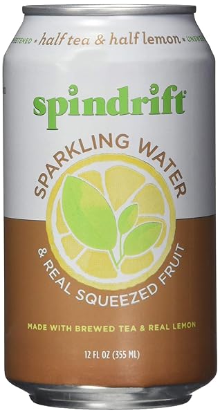 SPINDRIFT HALF TEA HALF LEMONADE SPARKLING WATER, 12 FL OZ