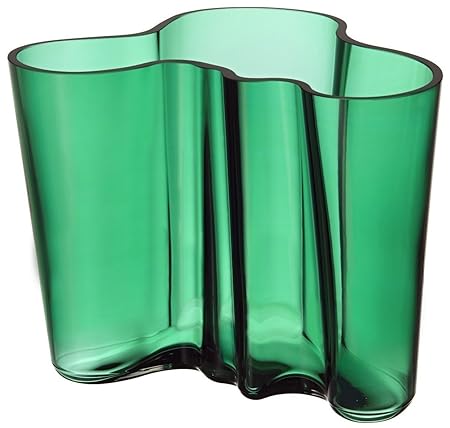 Iittala Alvar Aalto Vases Glass Green 19 X 20 X 16 Cm 1020036