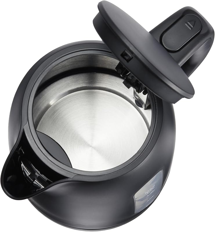 Wasserkocher 1,7L, 2200W, BPA-frei, 360° Basis, Automatische Abschaltung, Herausnehmbarer Kalkfilter, Mattschwarz