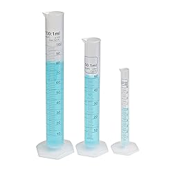 ULAB Scientific Plastic Measuring Cylinder Set, 3