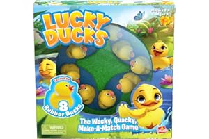 Goliath Lucky Ducks Game | Includes 8 Rubber Ducks | Develops Memory Matching Skills for Preschoolers | 2-4 Players, Ages 3+