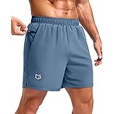 G Gradual Men's Workout Gym Shorts with 2 Zipper Pockets 7"/ 5"/ 9" Quick Dry Athletic Running Basketball Shorts for Men
