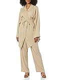 TEREA Women's Scarlett Zip Front Jacket, Hummus, 2X