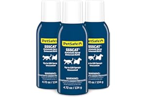 PetSafe SSSCAT Automatic Spray Pet Deterrent - Contactless Behavior Correction - Motion Sensor Air Burst - Odorless - Non-Sta