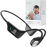 Bone Conduction Personal Sound Amplifier - Open-Ear Design for Comfortable Daily Use, Ultra Lightweight 25g, Up to 10-Hour Battery, IPX5 Water Resistant