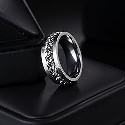 Udolfly Mens Fidget Rings Anxiety Rings for Men