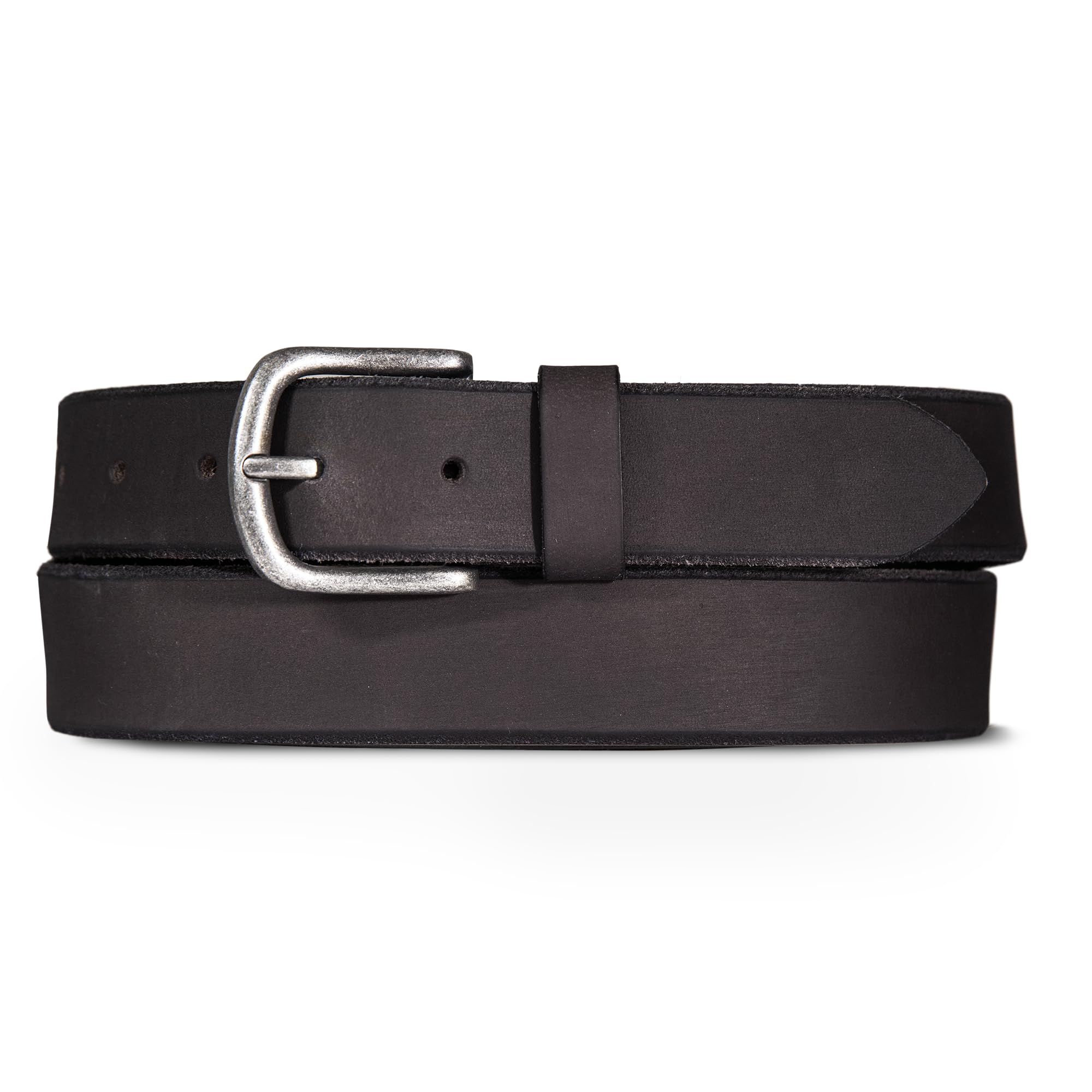 Lucky Brand Men’s Jeans Leather Belt | Classic | Casual | Everyday | American Heritage | Genuine Leather | Metal Buckle, Bevelved Edge – Black, 40 Inch