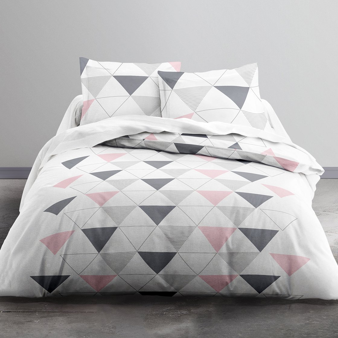 Today 012282 Hello Dibujo Skandi Juego de Cama 2 Personas 2 Fundas de