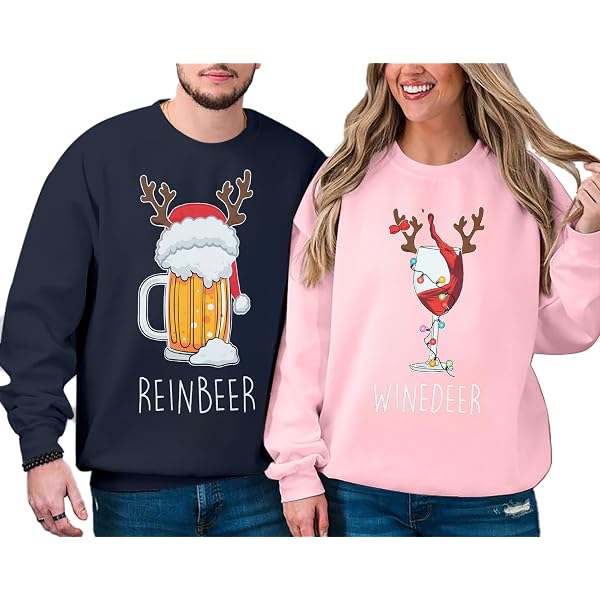 GRAJTCIN Men's And Women's Two Person Ugly Christmas...