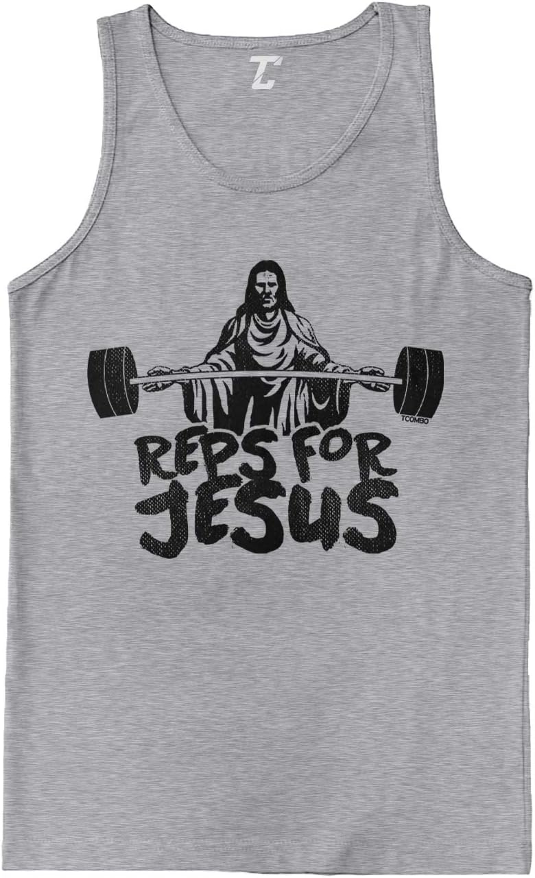 Reps for Jesus - Gym Workout Bodybuilder Men's Tank Top