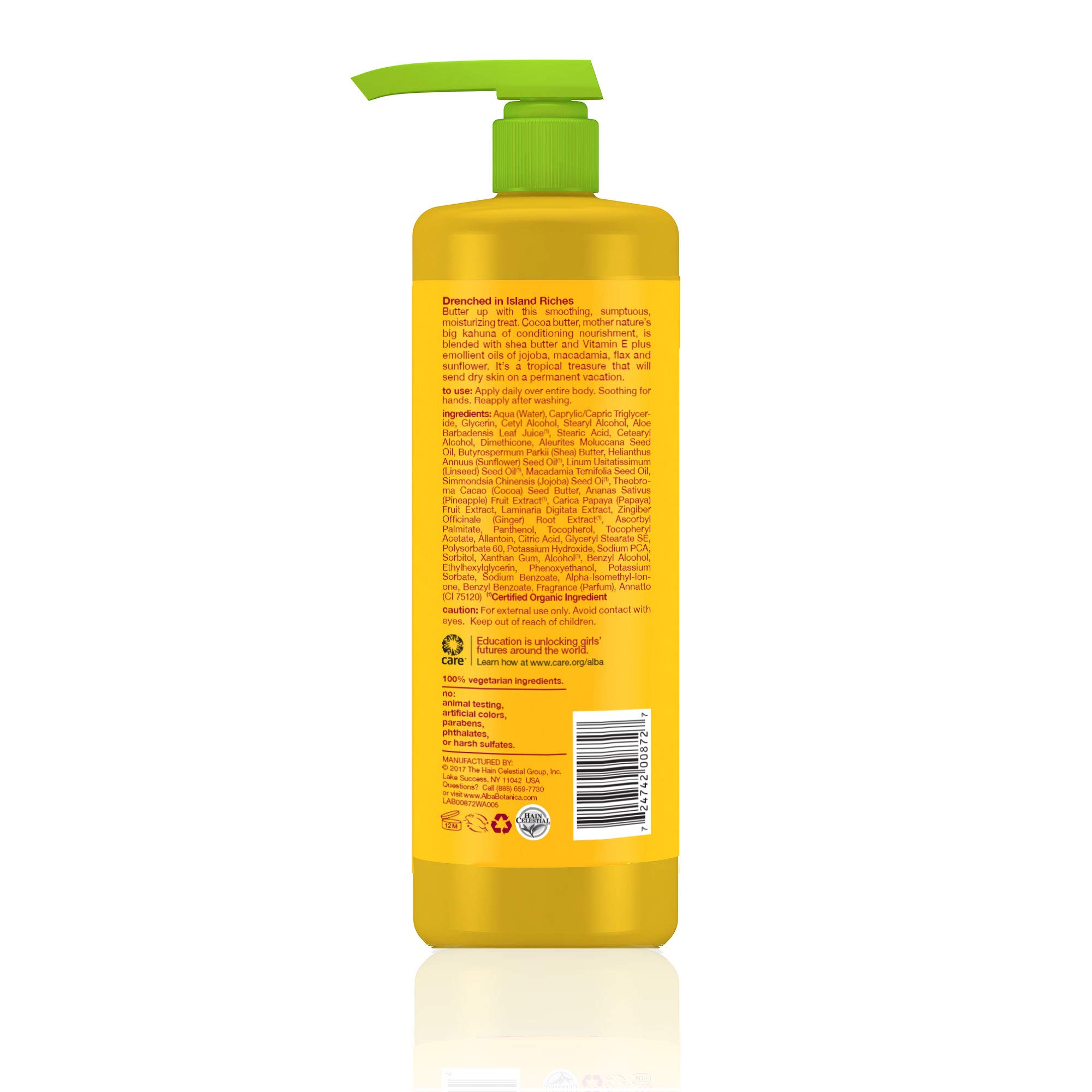 Alba Botanica Replenishing Cocoa Butter Hawaiian Hand & Body Lotion, 24 oz.